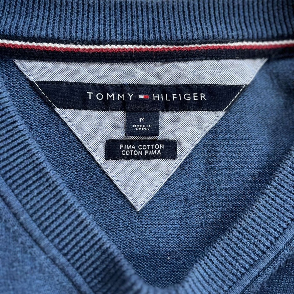 Tommy Hilfiger V-neck navy blue sweater